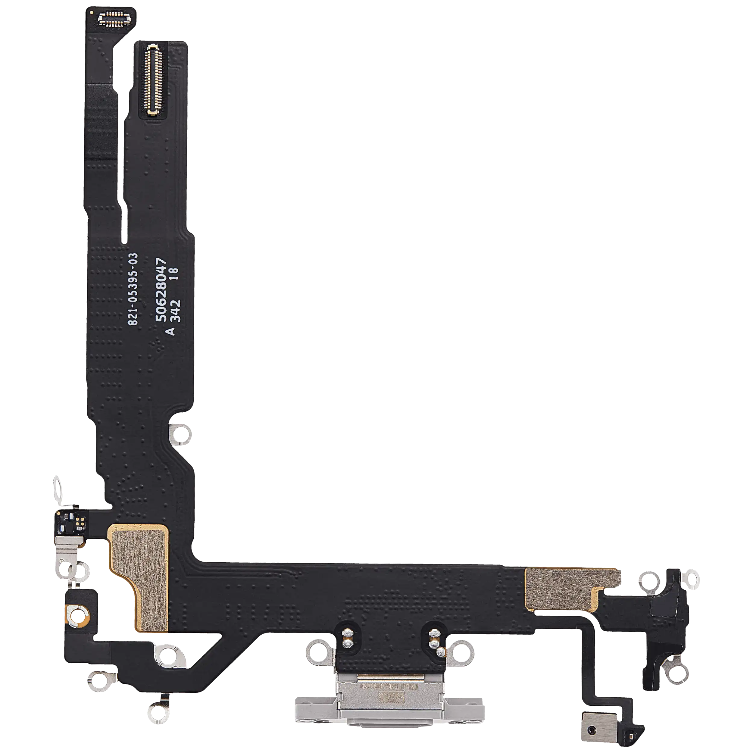 Ladebuchse Flex Cable für iPhone 17 (gebrauchter OEM-Ausbau) (Weiß)