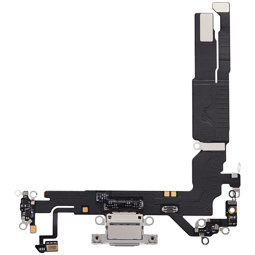Ladebuchse Flex Cable für iPhone 17 (gebrauchter OEM-Ausbau) (Weiß)