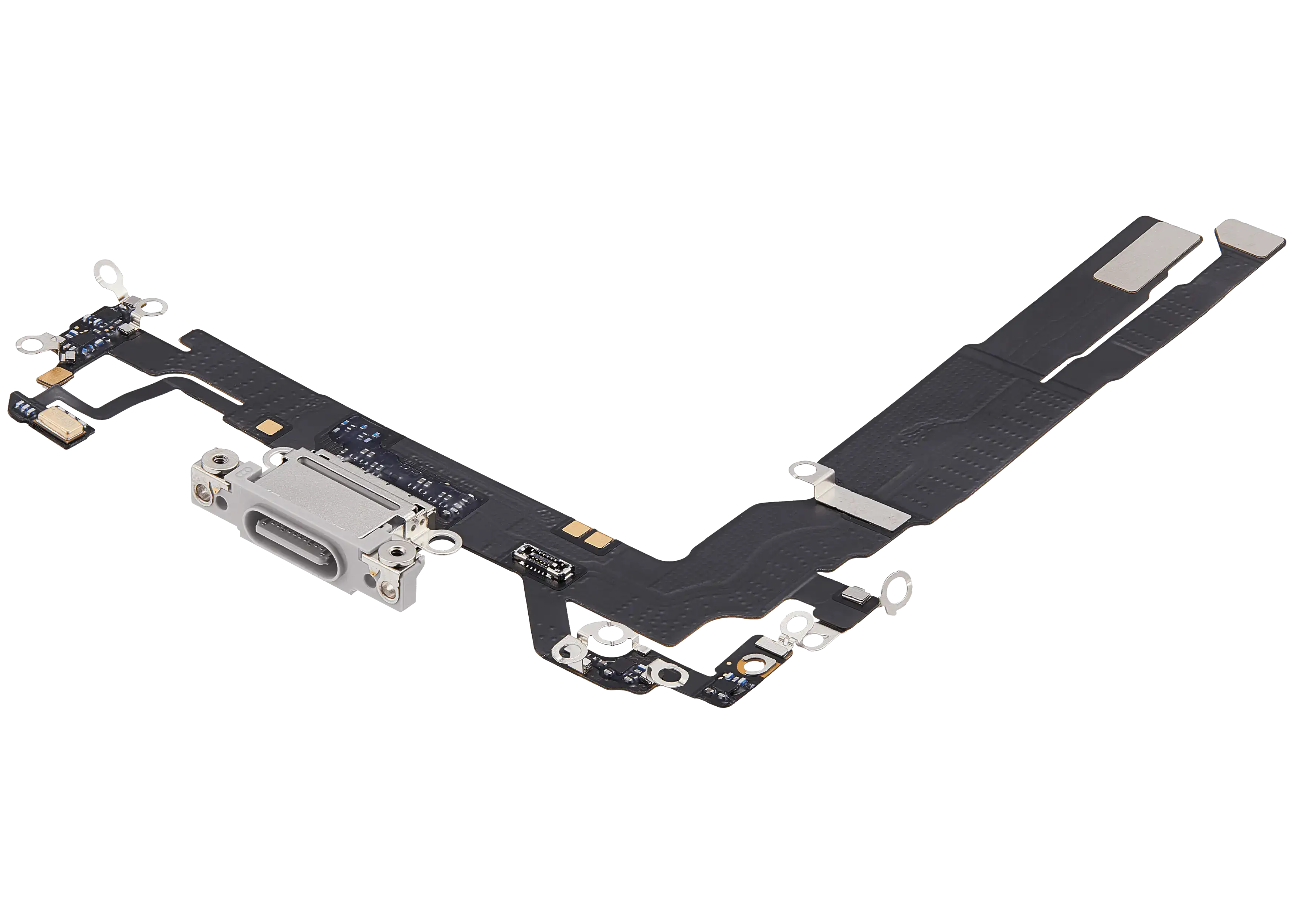 Ladebuchse Flex Cable für iPhone 17 (gebrauchter OEM-Ausbau) (Weiß)