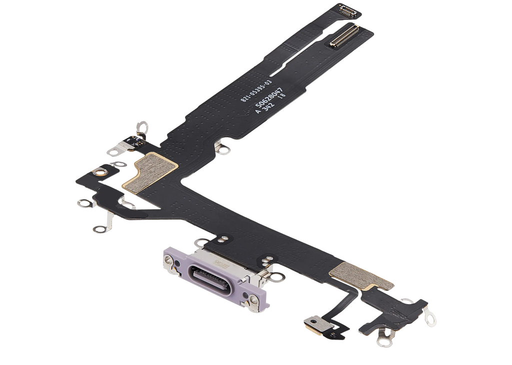 Ladebuchse Flex Cable für iPhone 17 (gebrauchter OEM-Ausbau) (Lavender)