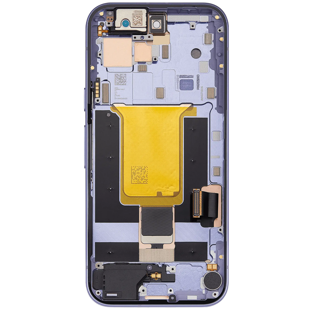 OLED-Display mit Rahmen Compatible (mit Fingerprint Sensor) für Google Pixel 9A (Refurbished) (Iris)