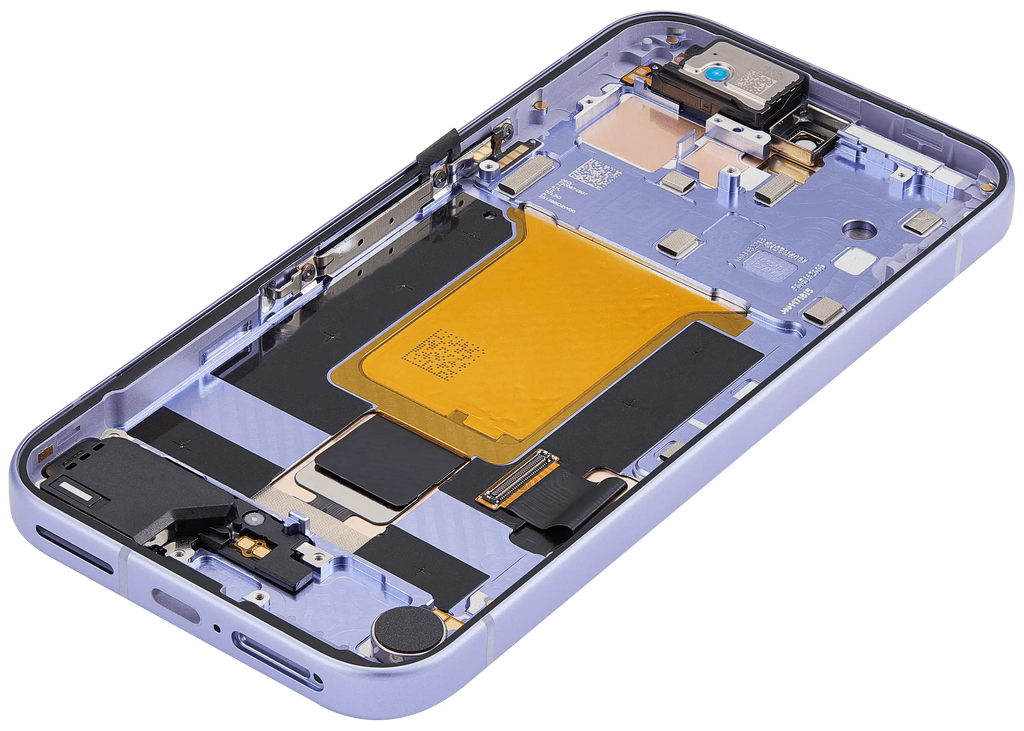 OLED-Display mit Rahmen Compatible (mit Fingerprint Sensor) für Google Pixel 9A (Refurbished) (Iris)