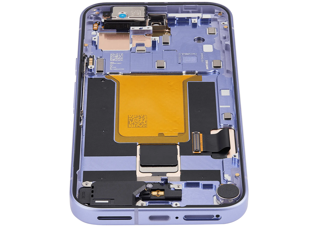 OLED-Display mit Rahmen Compatible (mit Fingerprint Sensor) für Google Pixel 9A (Refurbished) (Iris)