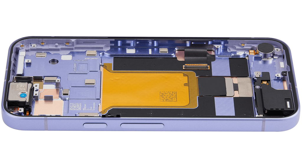 OLED-Display mit Rahmen Compatible (mit Fingerprint Sensor) für Google Pixel 9A (Refurbished) (Iris)