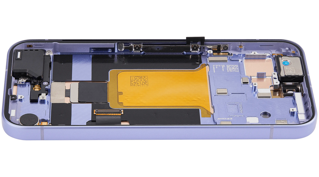 OLED-Display mit Rahmen Compatible (mit Fingerprint Sensor) für Google Pixel 9A (Refurbished) (Iris)