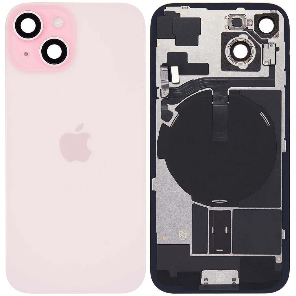 Backcover mit MagSafe, NFC & Blitz-Flexkabel für iPhone 15 (Service Pack) (Pink)
