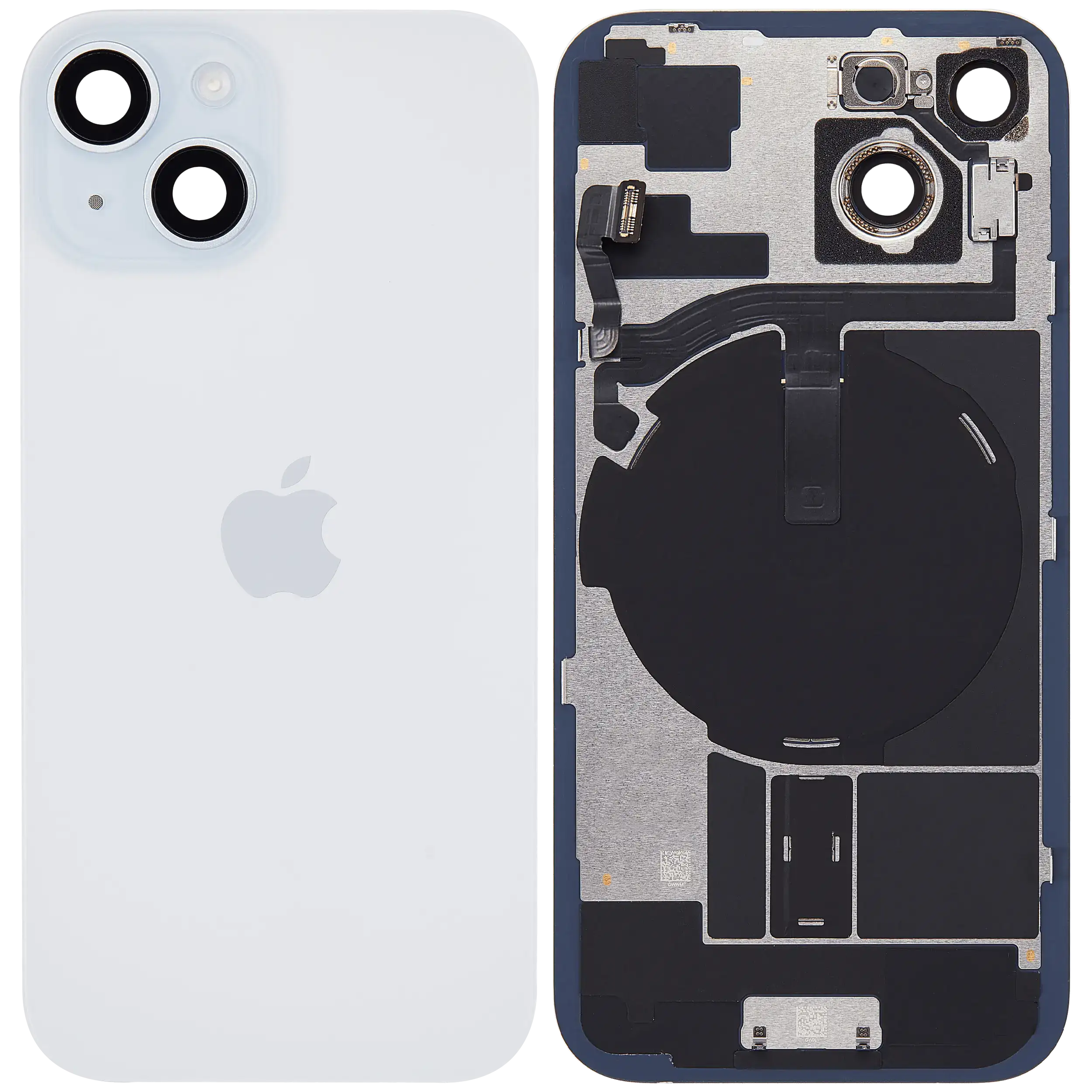 Backcover mit MagSafe Magnet & NFC & Blitz-Flexkabel für iPhone 15 (Service Pack) (Blau)