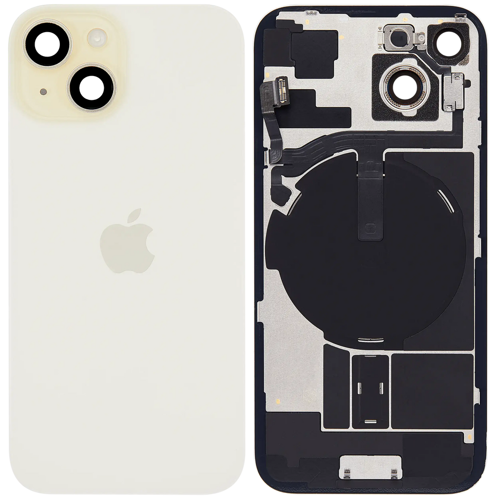 Backcover mit MagSafe Magnet & NFC & Blitz-Flexkabel für iPhone 15 (Service Pack) (Gelb)