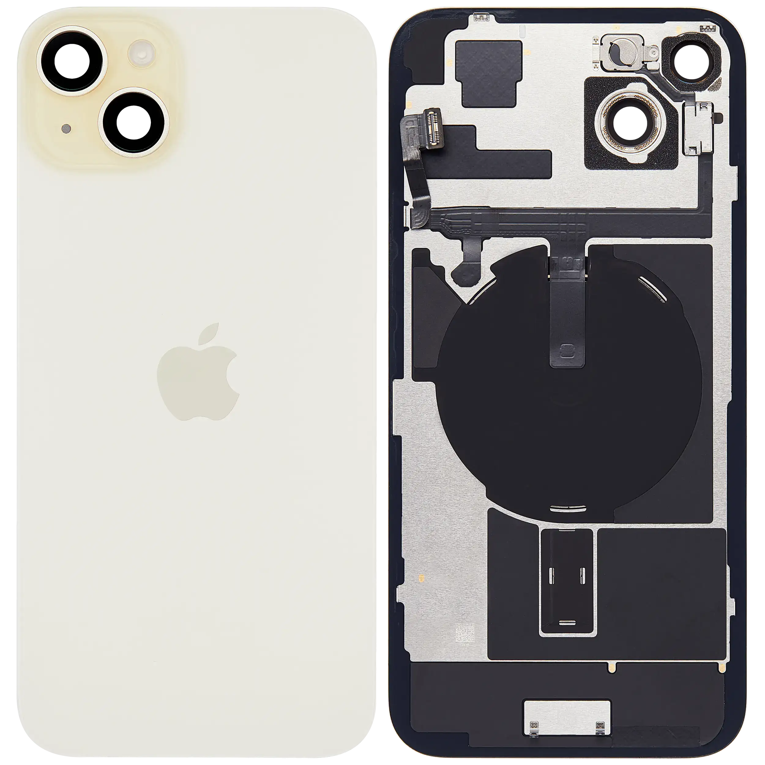 Back Cover with MagSafe Magnet, NFC, and Flash Flex Cable for iPhone 15 Plus (Original OEM) (Yellow)
