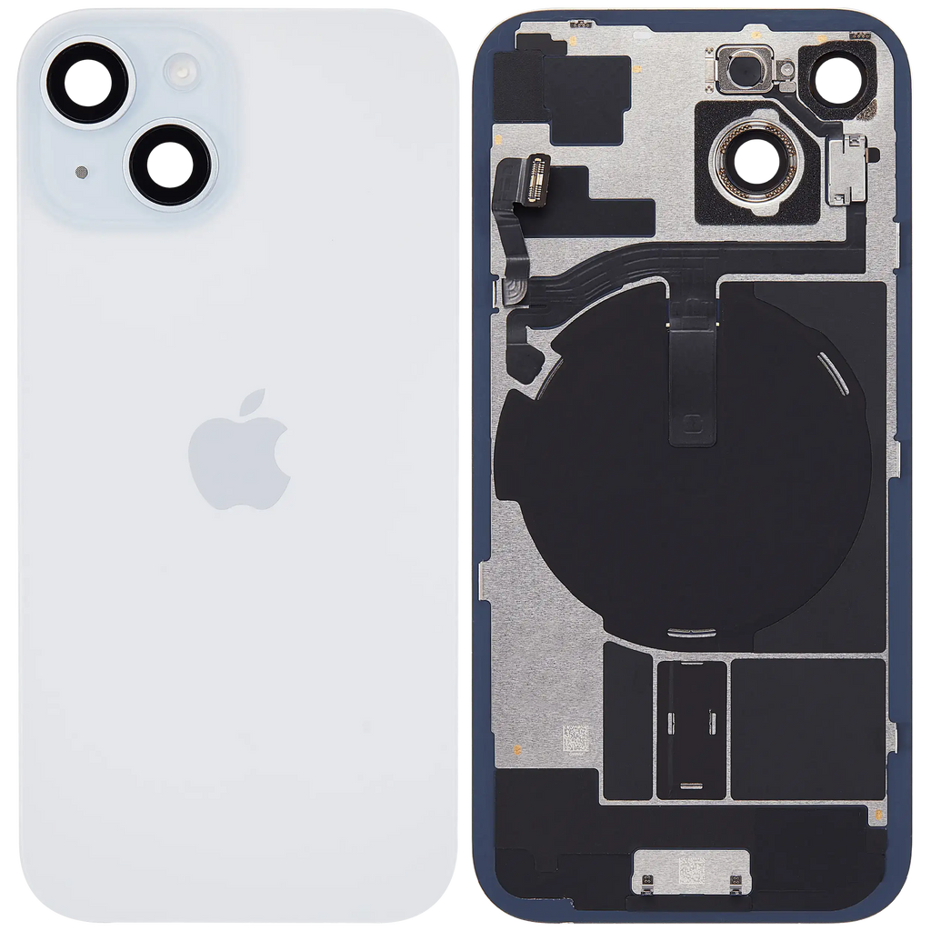 Backcover mit MagSafe, NFC & Blitz-Flexkabel für iPhone 15, Original OEM, Blau