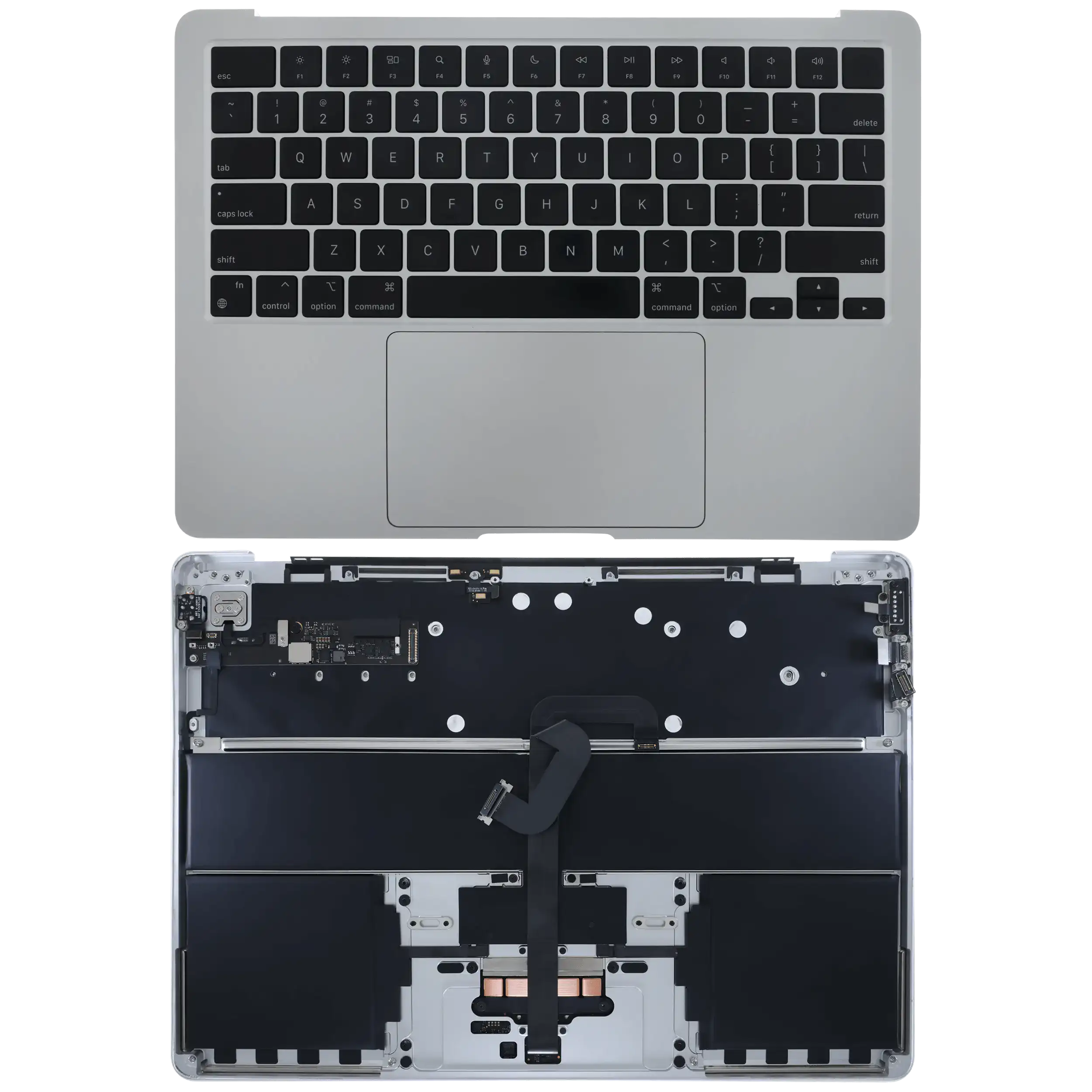 Top Case m. Tastatur f. MacBook Air 13" A2681 US Stufe A Starlight