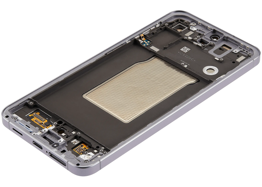OLED-Display mit Rahmen für Samsung Galaxy A57 5G (A576 / 2026) (Refurbished) (Grau)