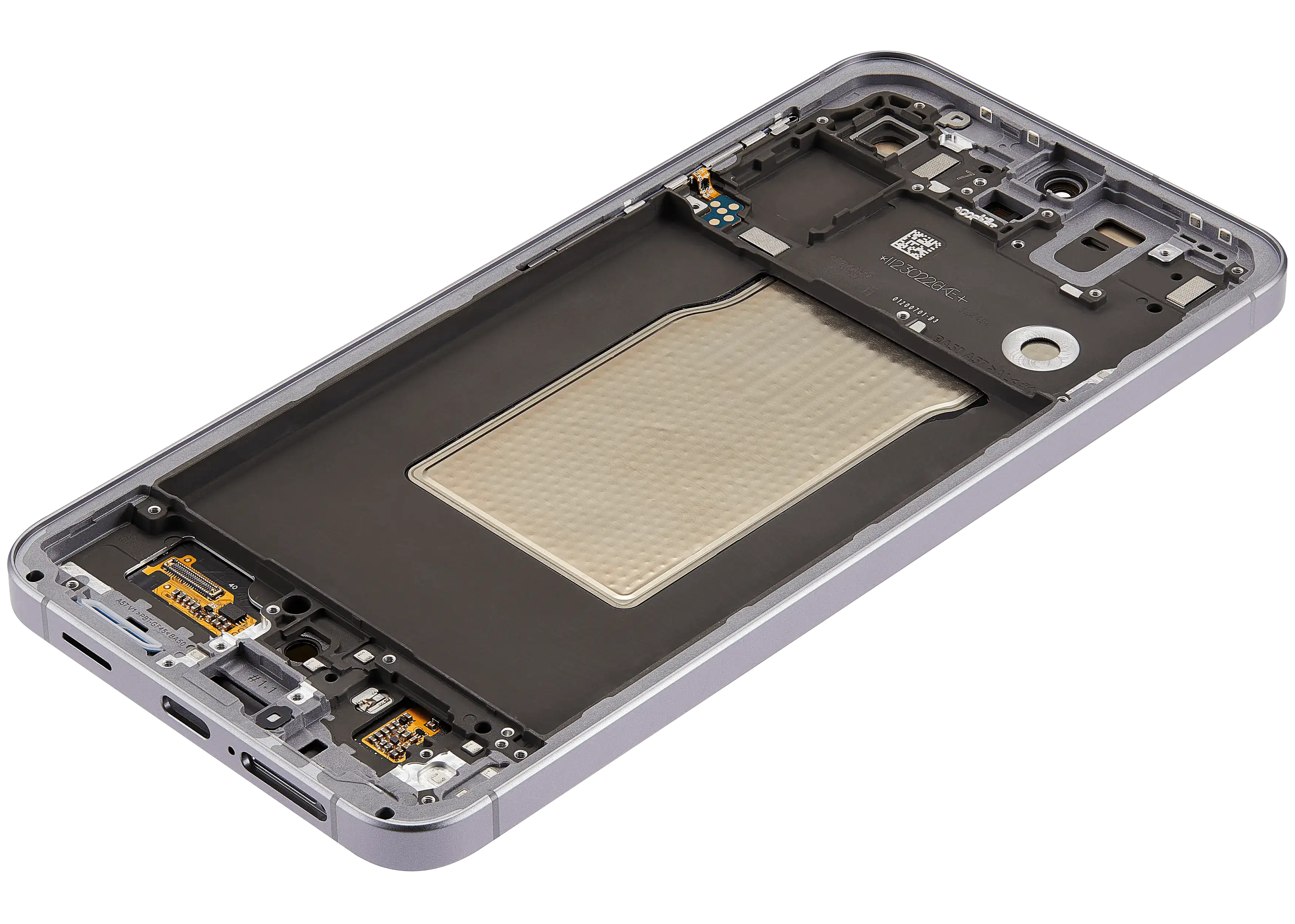 OLED-Display mit Rahmen für Samsung Galaxy A57 5G (A576 / 2026) (Refurbished) (Grau)