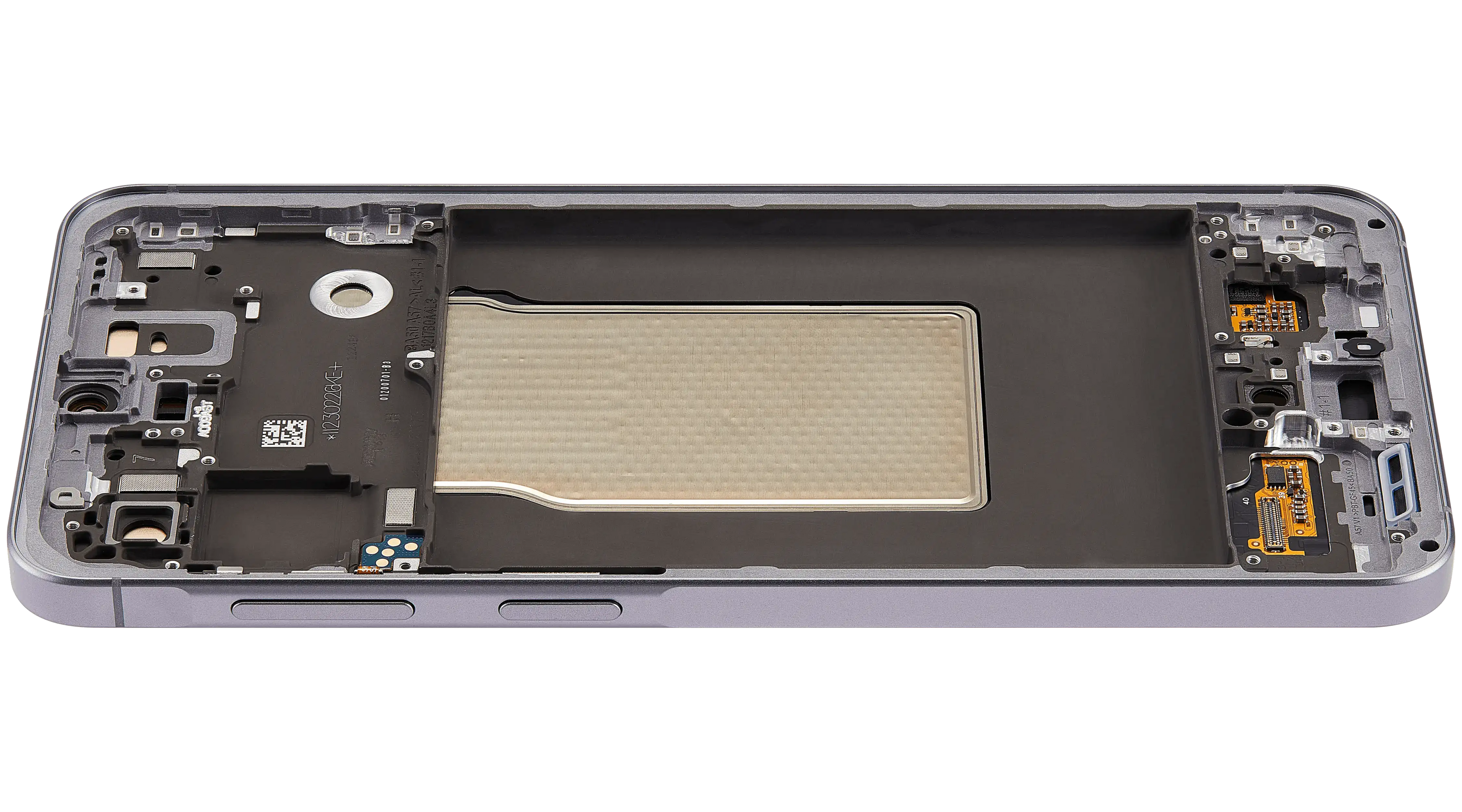 OLED-Display mit Rahmen für Samsung Galaxy A57 5G (A576 / 2026) (Refurbished) (Grau)