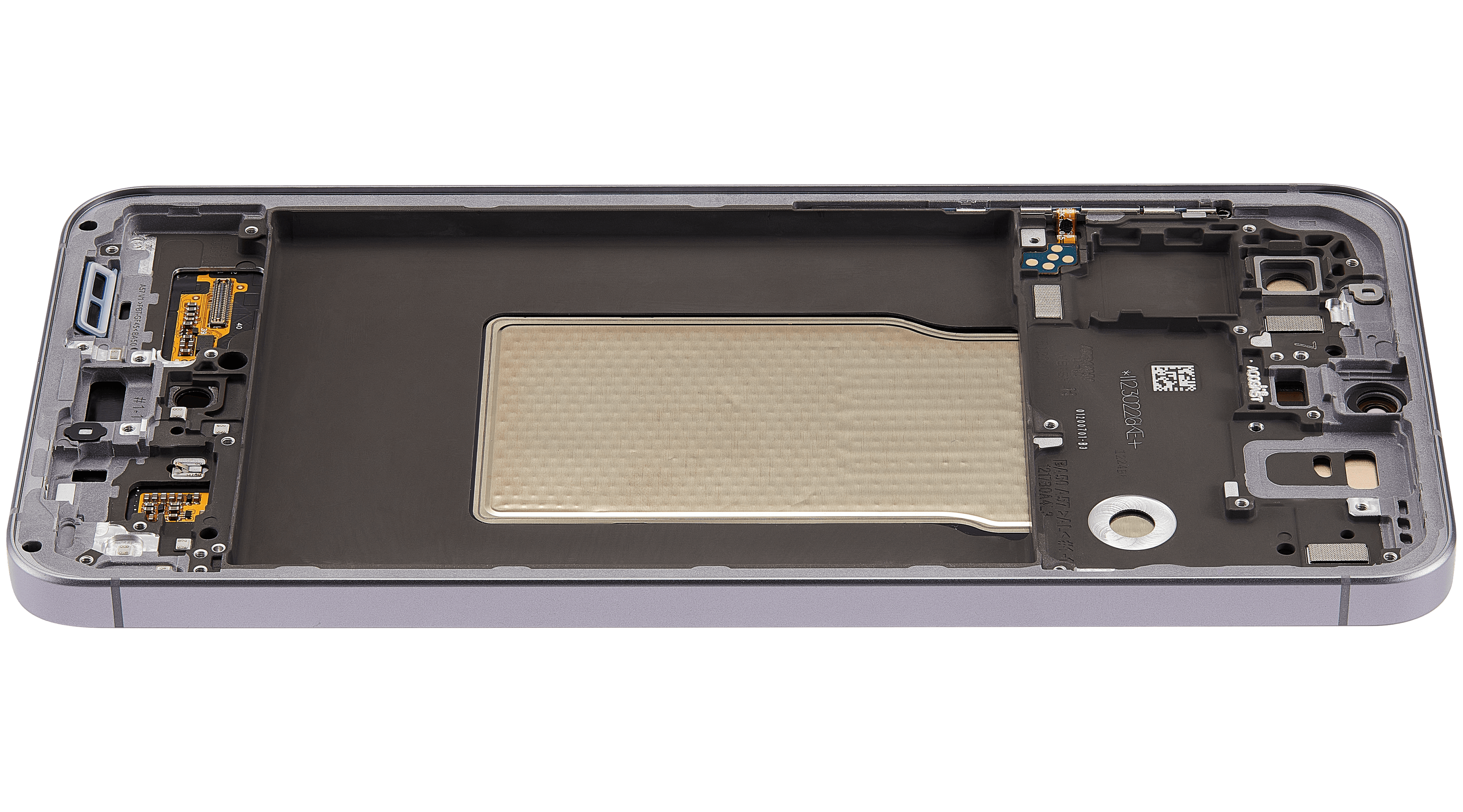 OLED-Display mit Rahmen für Samsung Galaxy A57 5G (A576 / 2026) (Refurbished) (Grau)