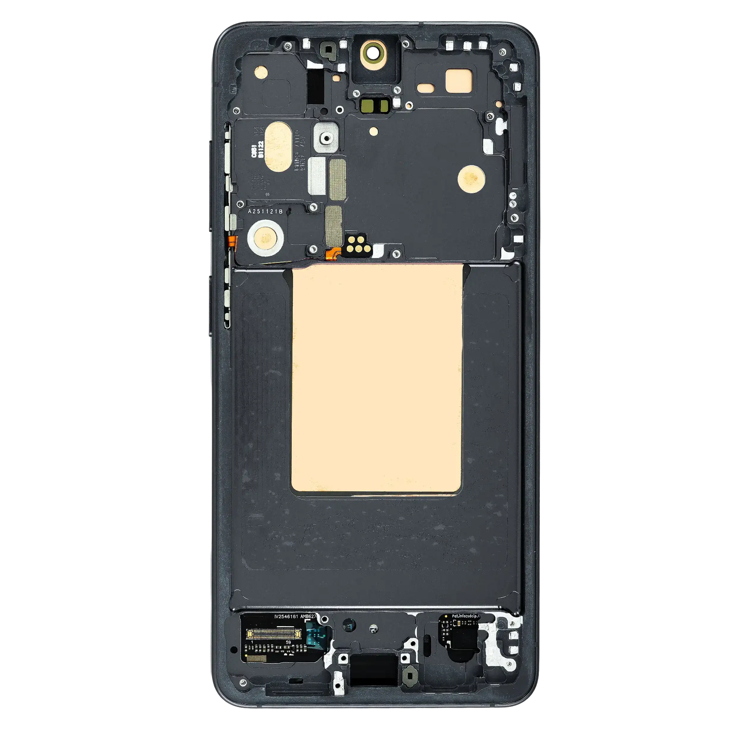 OLED-Display mit Rahmen für Samsung Galaxy S26 5G (US & International) (Refurbished) (Schwarz)