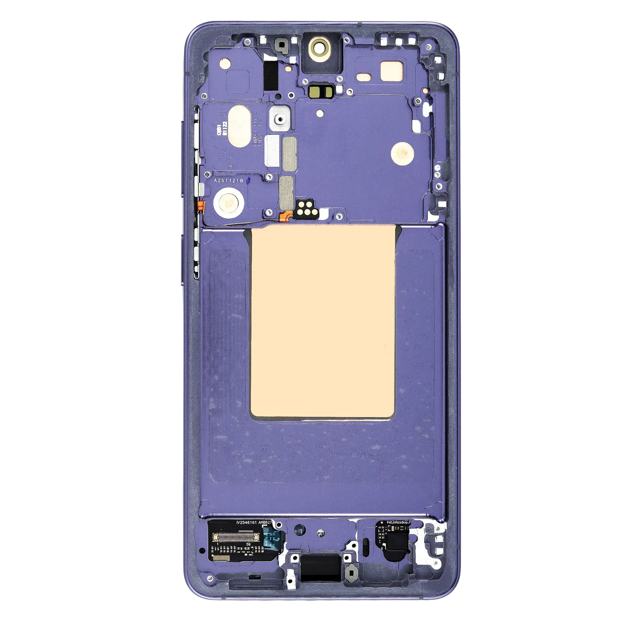 OLED-Display mit Rahmen für Samsung Galaxy S26 5G (US & International) (Refurbished) (Cobalt Violet)