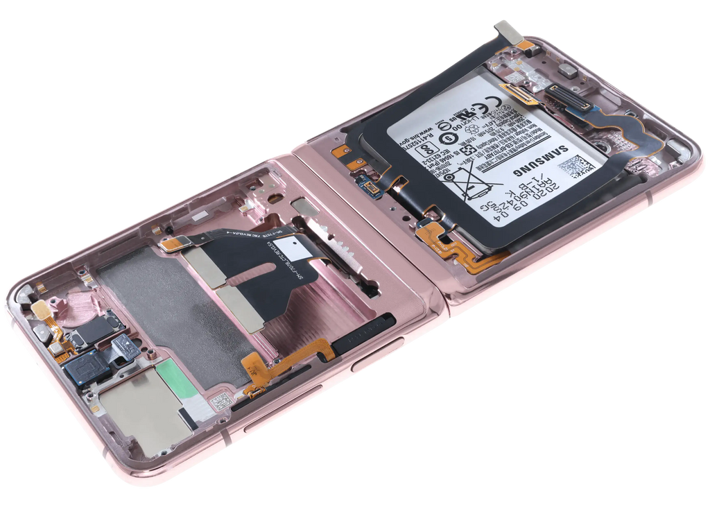 Inner OLED-Display für Samsung Galaxy Z Flip 5G (US & International) (gebrauchter OEM-Ausbau, Qualität B) (Mystic Bronze)