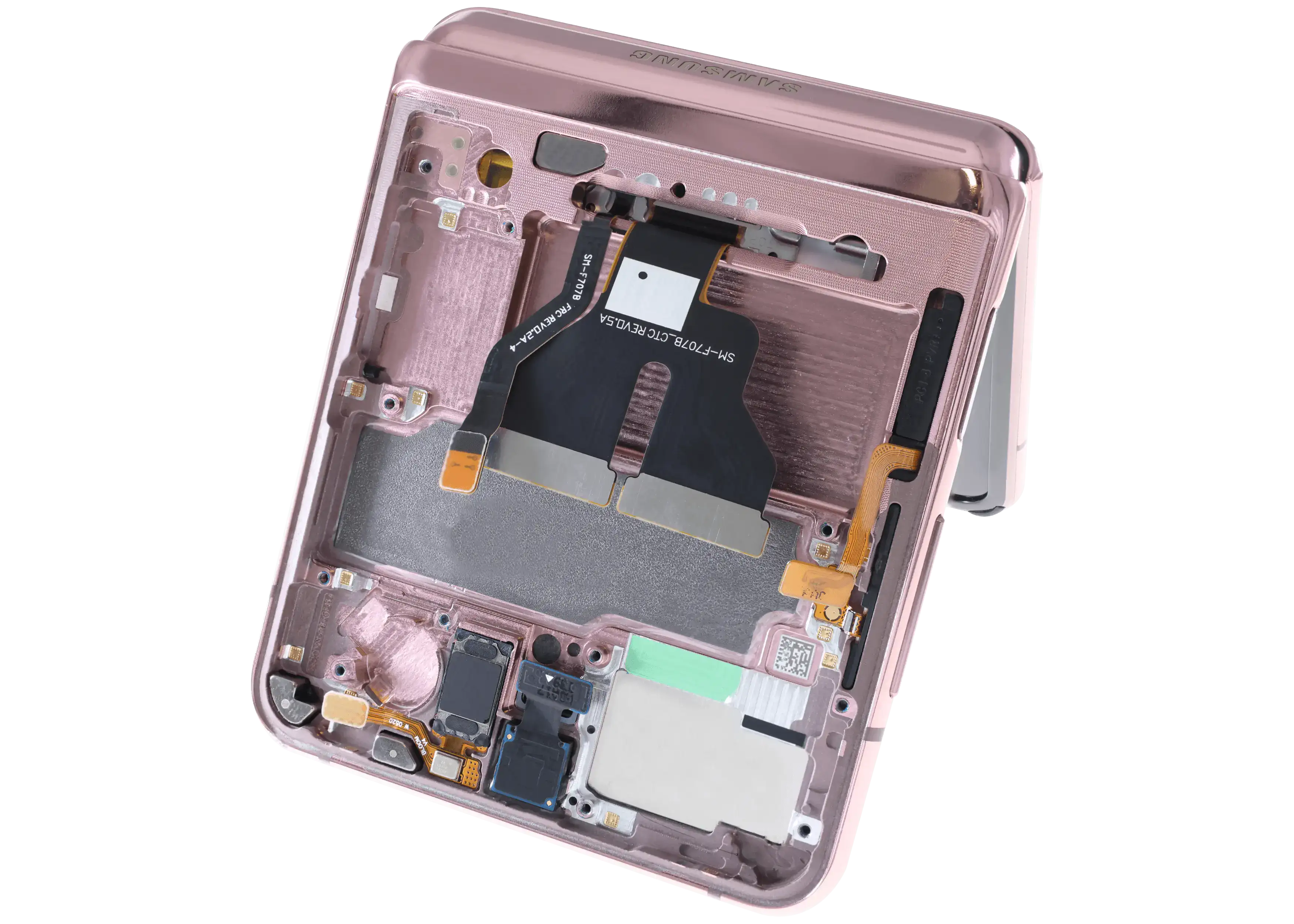 Inner OLED-Display für Samsung Galaxy Z Flip 5G (US & International) (gebrauchter OEM-Ausbau, Qualität B) (Mystic Bronze)