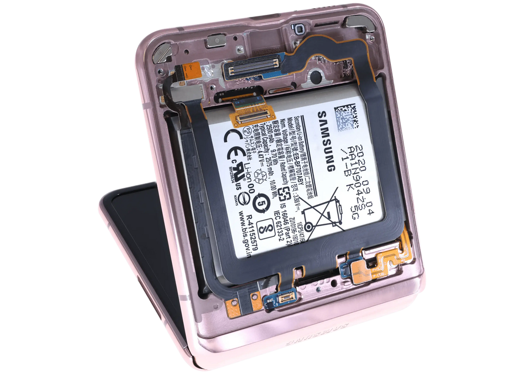 Inner OLED-Display für Samsung Galaxy Z Flip 5G (US & International) (gebrauchter OEM-Ausbau, Qualität B) (Mystic Bronze)