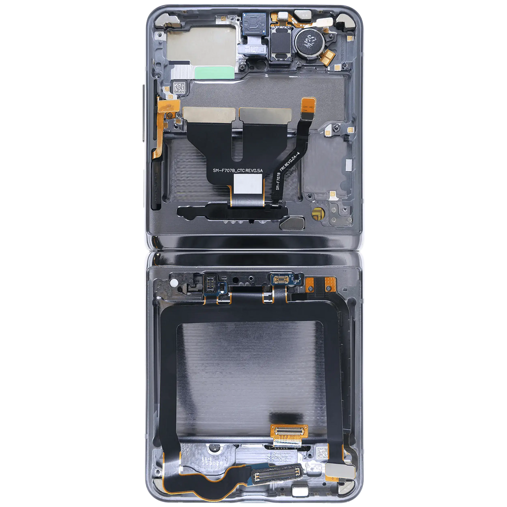 Inner OLED-Display für Samsung Galaxy Z Flip 5G (US & International) (gebrauchter OEM-Ausbau, Qualität B) (Mystic Black)