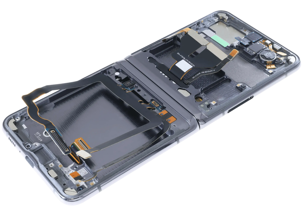 Inner OLED-Display für Samsung Galaxy Z Flip 5G (US & International) (gebrauchter OEM-Ausbau, Qualität B) (Mystic Black)