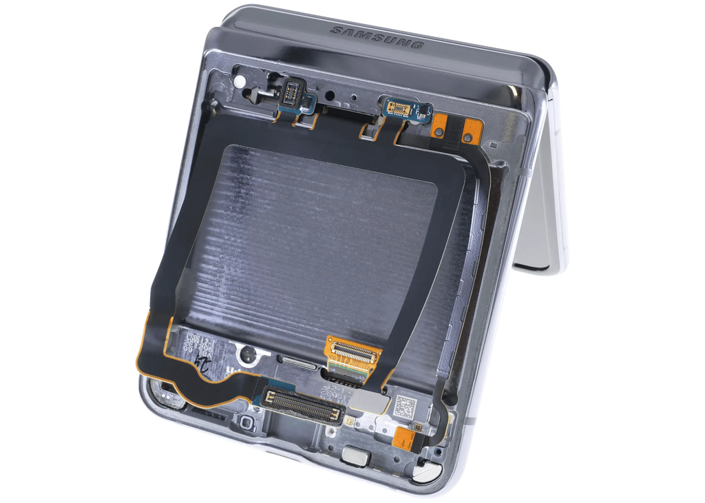 Inner OLED-Display für Samsung Galaxy Z Flip 5G (US & International) (gebrauchter OEM-Ausbau, Qualität B) (Mystic Black)