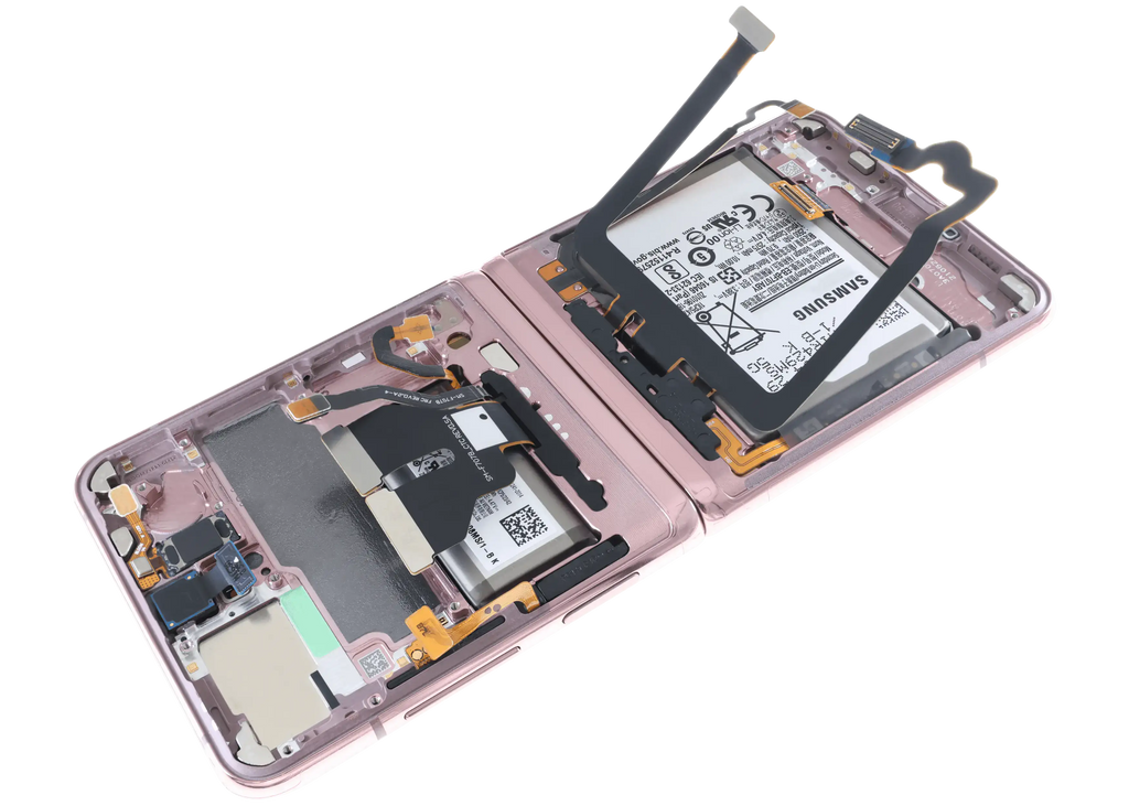 Inner OLED-Display für Samsung Galaxy Z Flip 5G (US & International) (gebrauchter OEM-Ausbau, Qualität A) (Mystic Bronze)