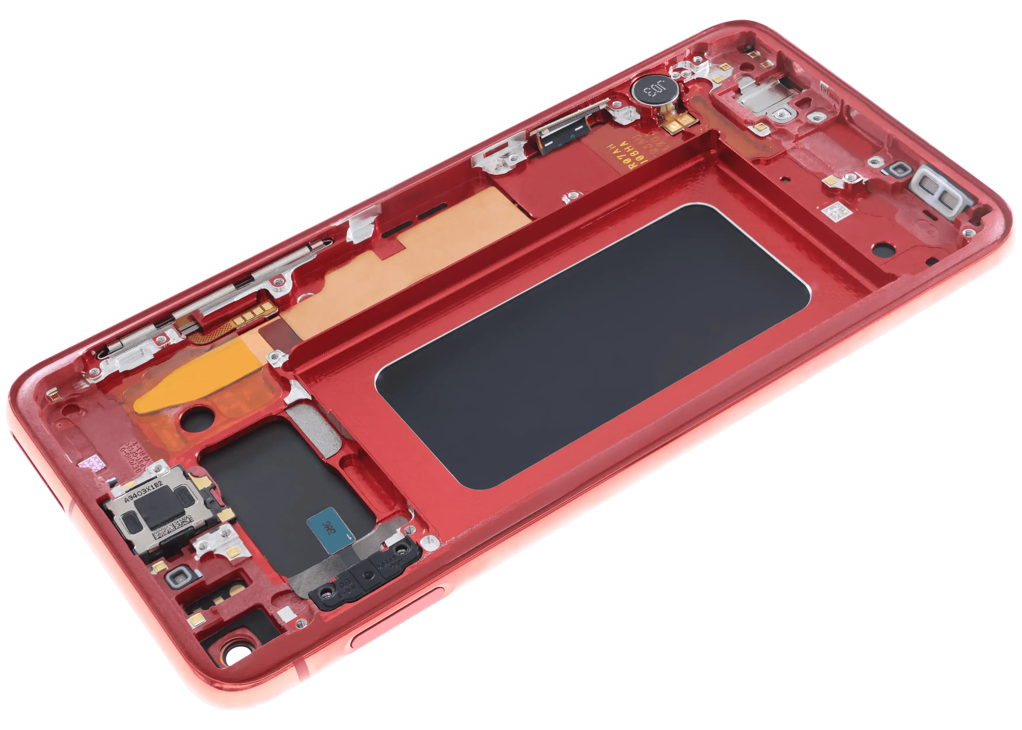 OLED-Display mit Rahmen für Samsung Galaxy S10E (Blemish: Qualität B) (Cardinal Red)