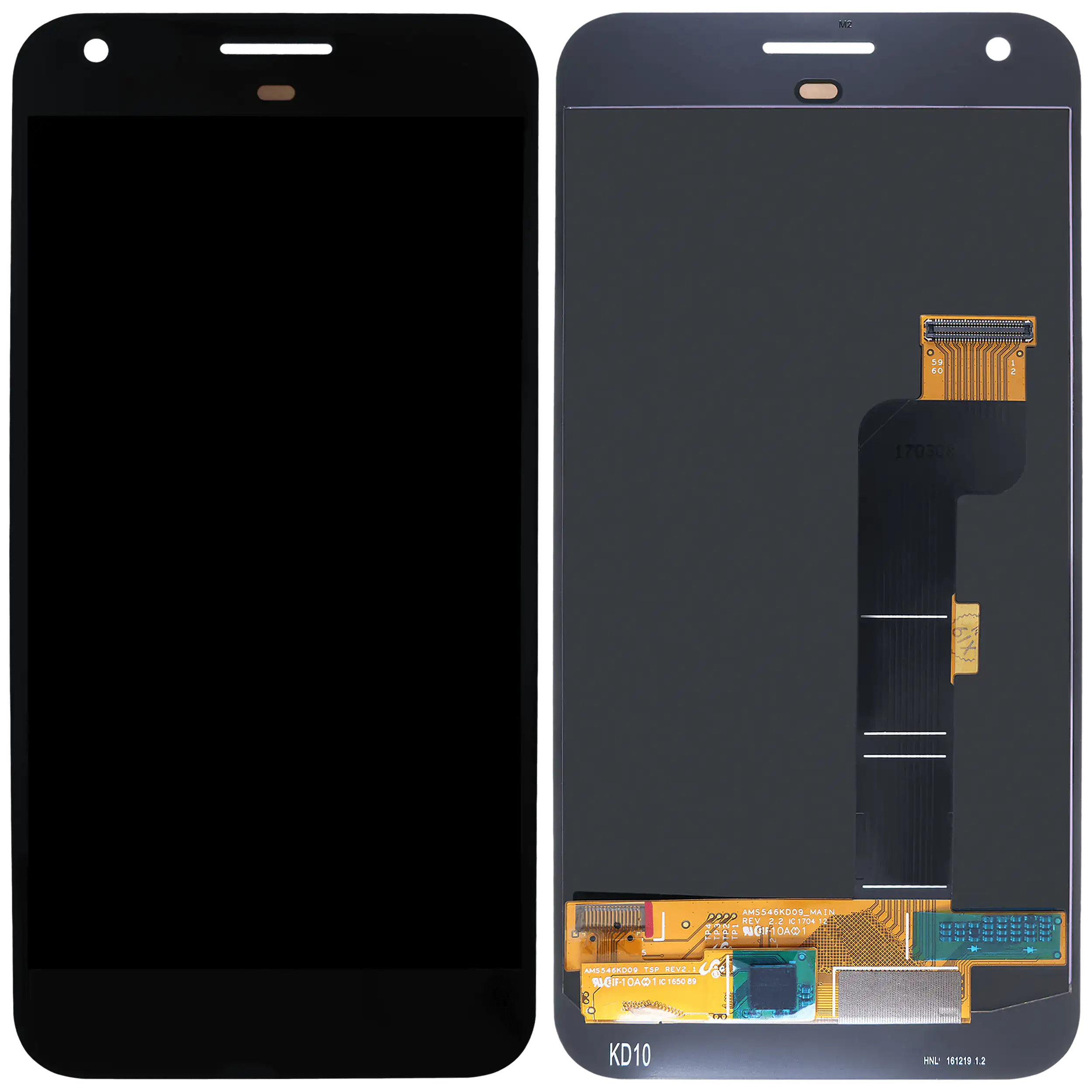 LCD-Display ohne Rahmen Compatible für Google Pixel XL (Original OEM) (Schwarz)