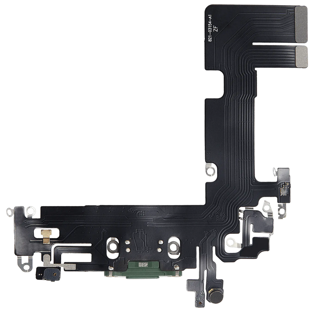 Charging Port Flex Cable for iPhone 13 (Aftermarket Plus) (Green)