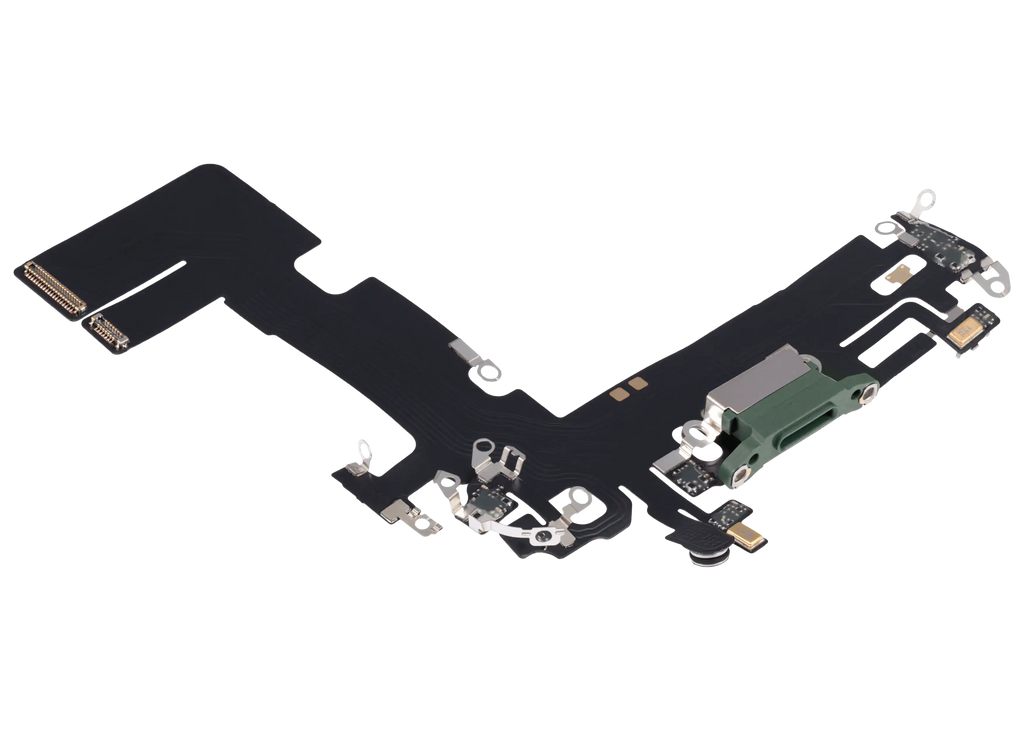 Charging Port Flex Cable for iPhone 13 (Aftermarket Plus) (Green)