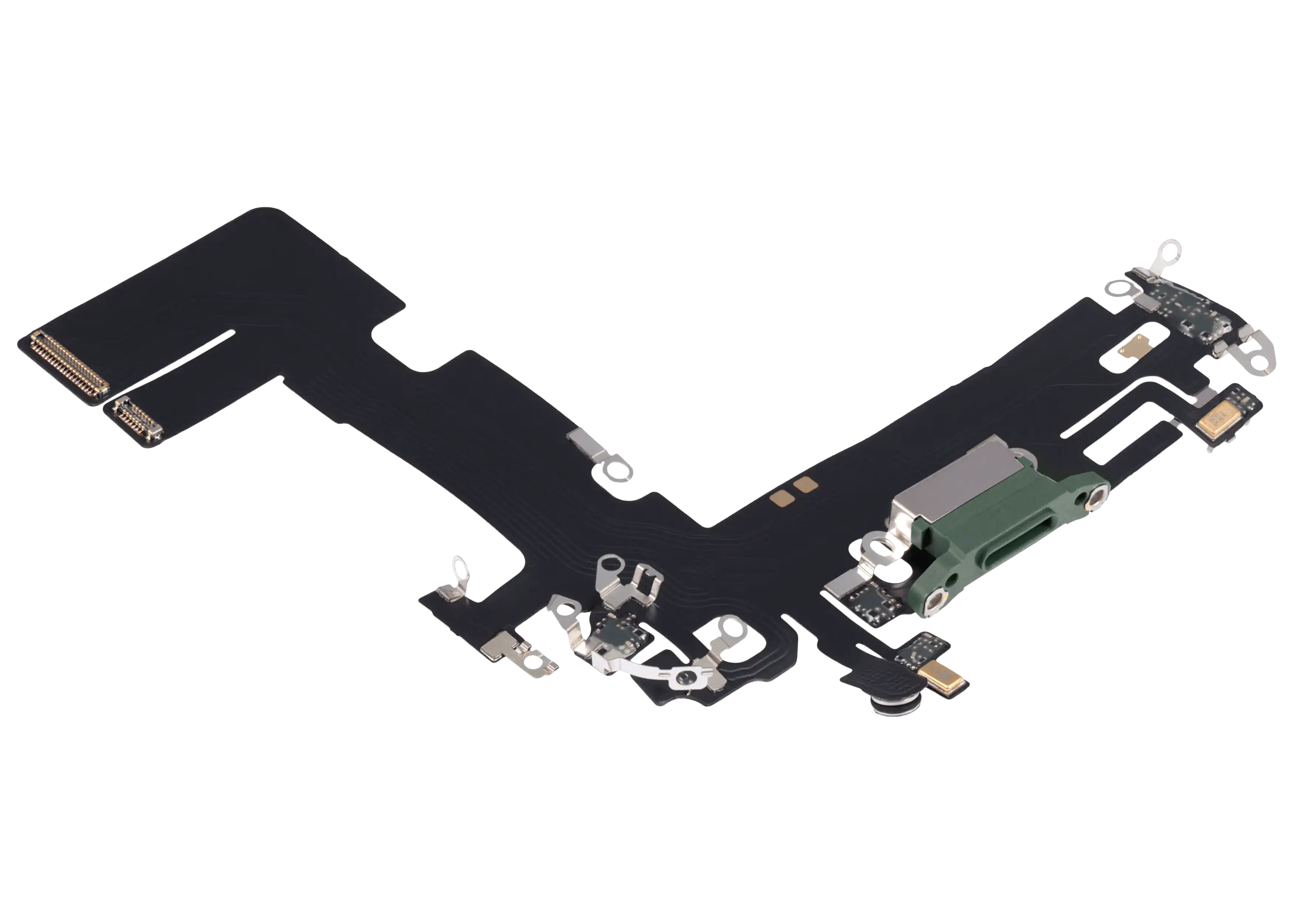 Charging Port Flex Cable for iPhone 13 (Aftermarket Plus) (Green)