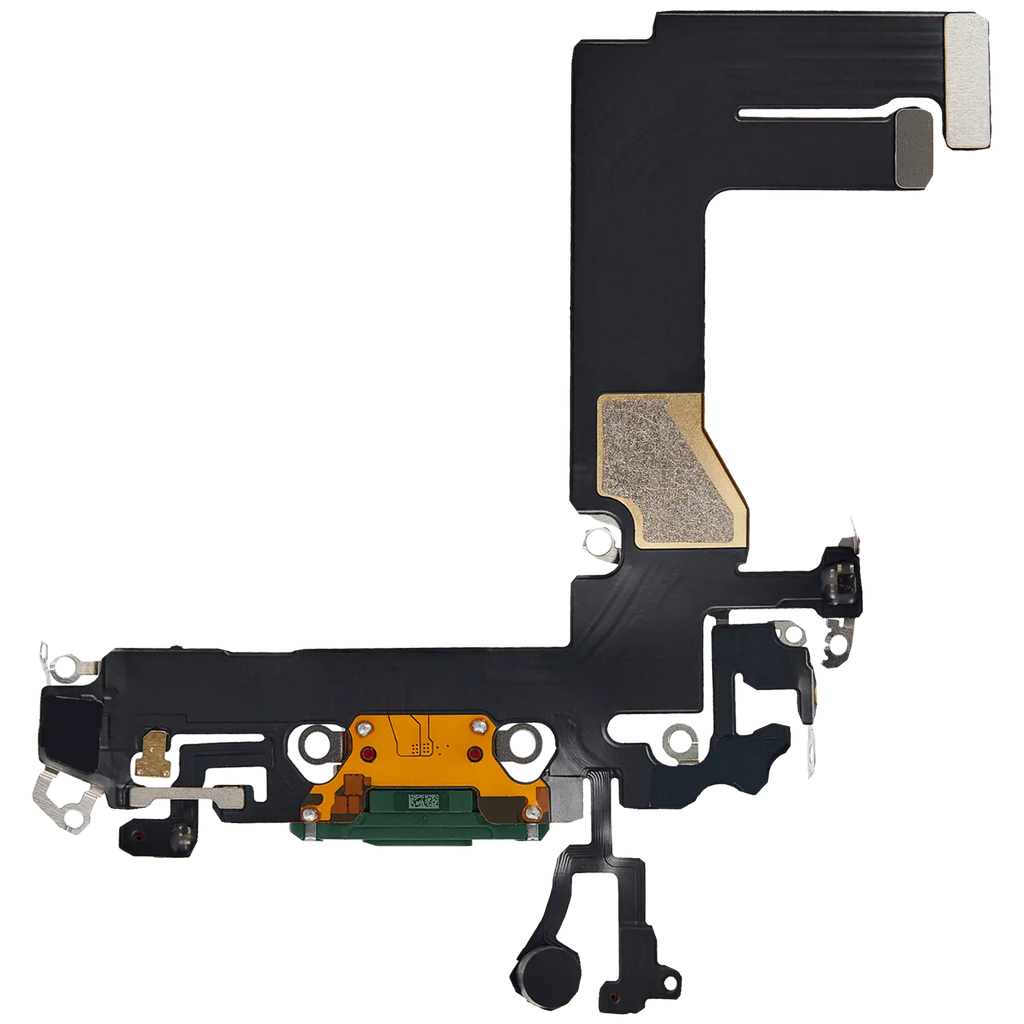 Charging Port Flex Cable for iPhone 13 Mini (Aftermarket Plus) (Green)