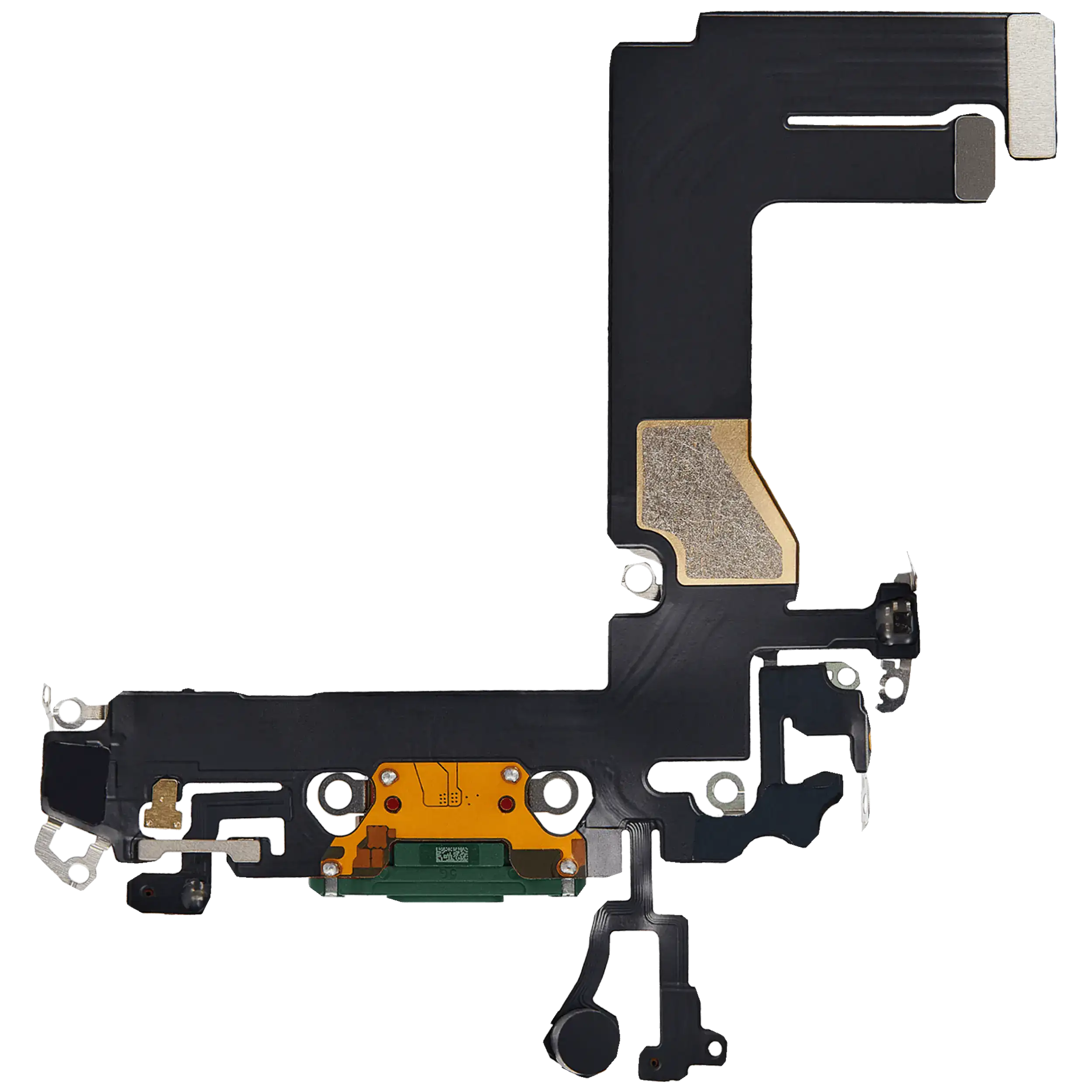 Charging Port Flex Cable for iPhone 13 Mini (Aftermarket Plus) (Green)