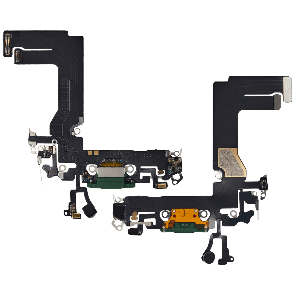 Charging Port Flex Cable for iPhone 13 Mini (Aftermarket Plus) (Green)
