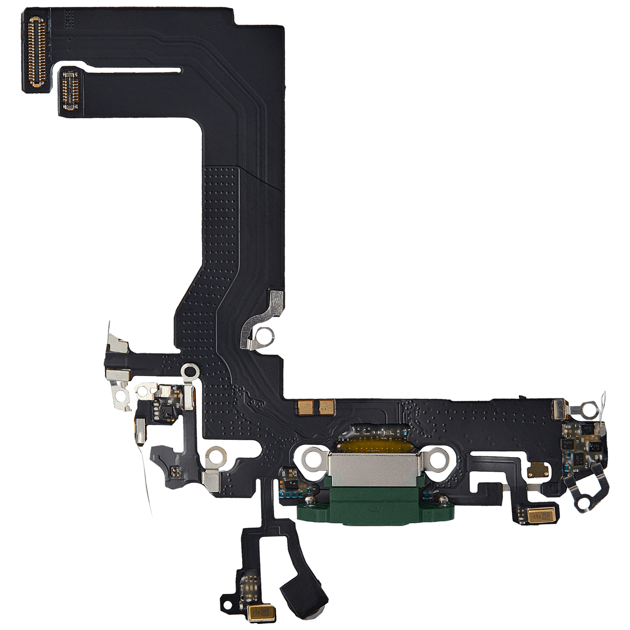 Charging Port Flex Cable for iPhone 13 Mini (Aftermarket Plus) (Green)