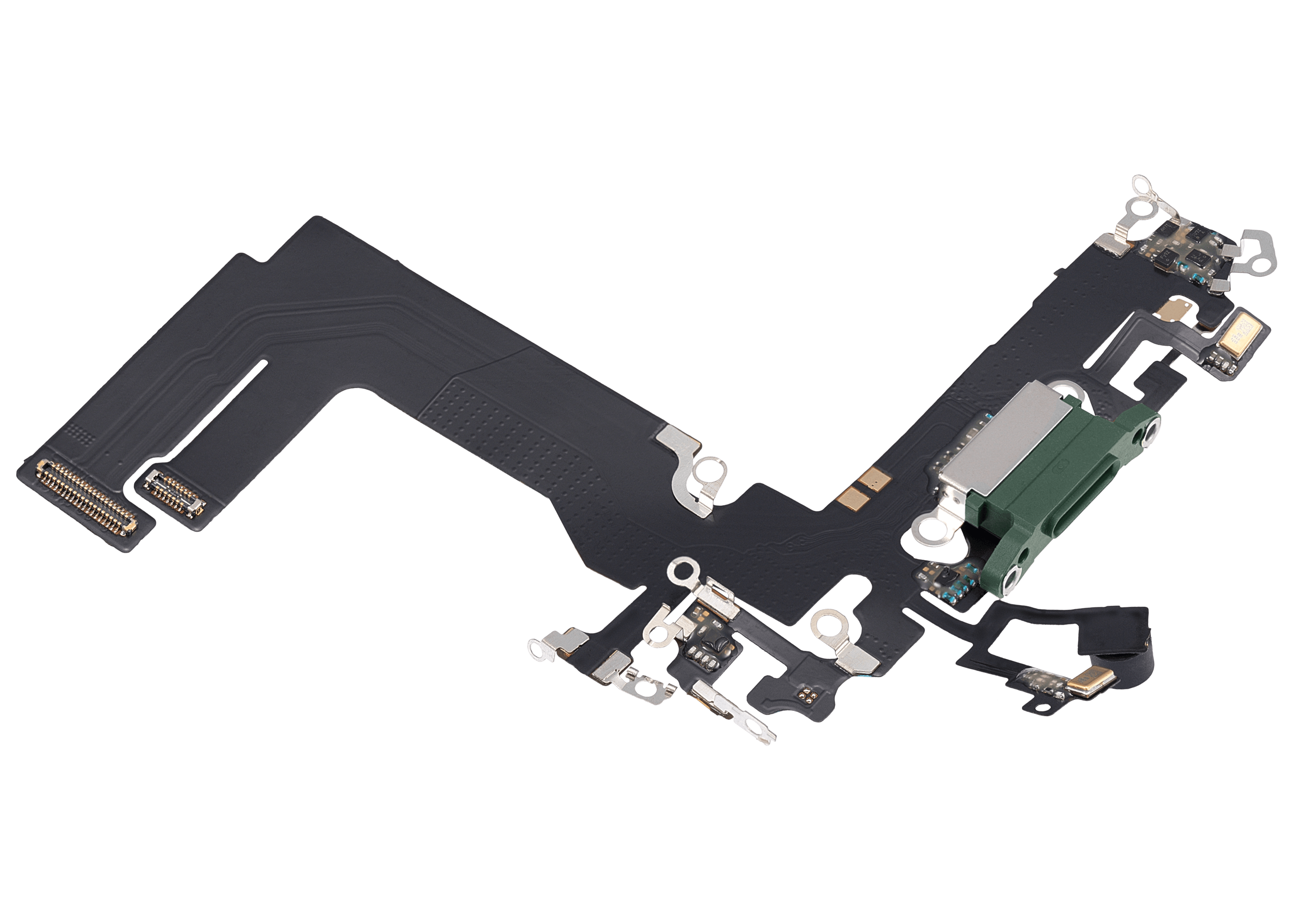 Charging Port Flex Cable for iPhone 13 Mini (Aftermarket Plus) (Green)