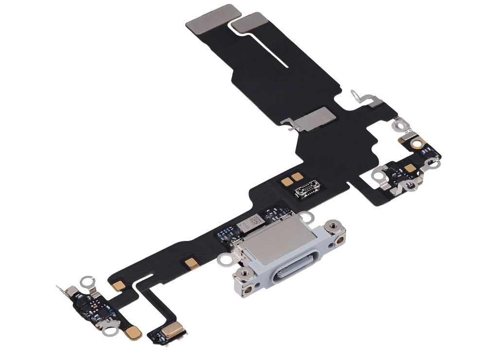 Ladebuchse-Flexkabel für iPhone 15 (Gebraucht, OEM Pull, Blau)