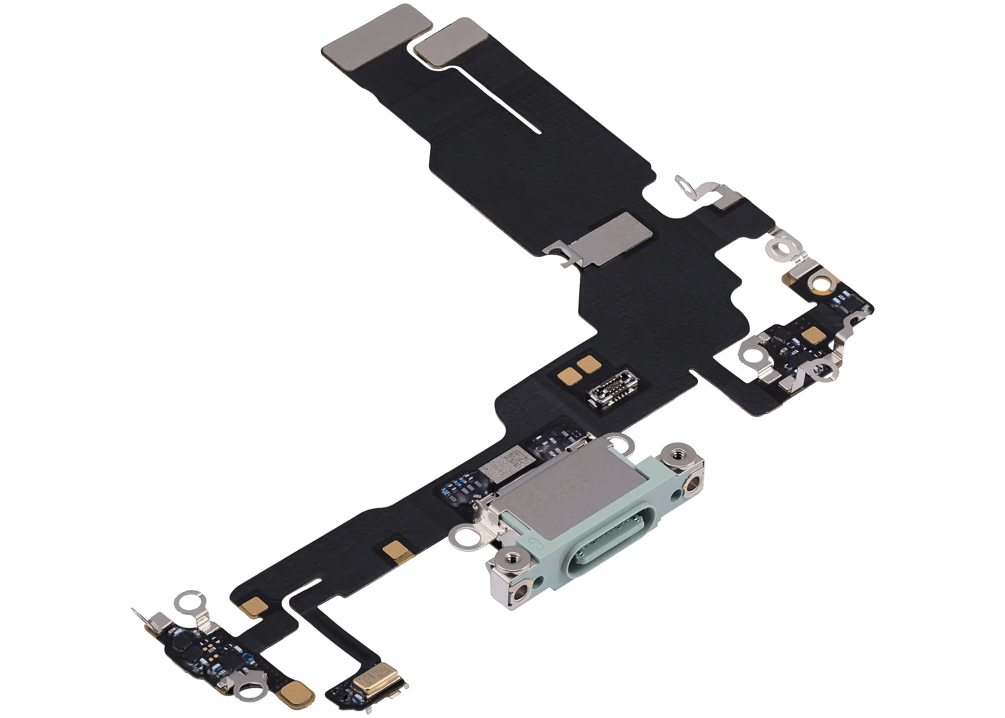 Charging Port Flex Cable for iPhone 15 (OEM Pull, Used, Green)