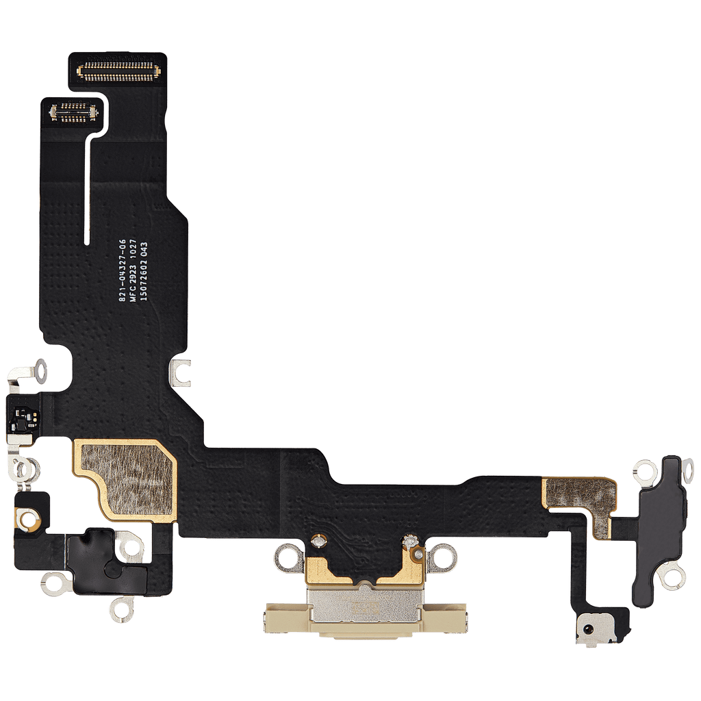 Ladebuchse-Flexkabel für iPhone 15 (OEM-Pull, gebraucht, Gelb)