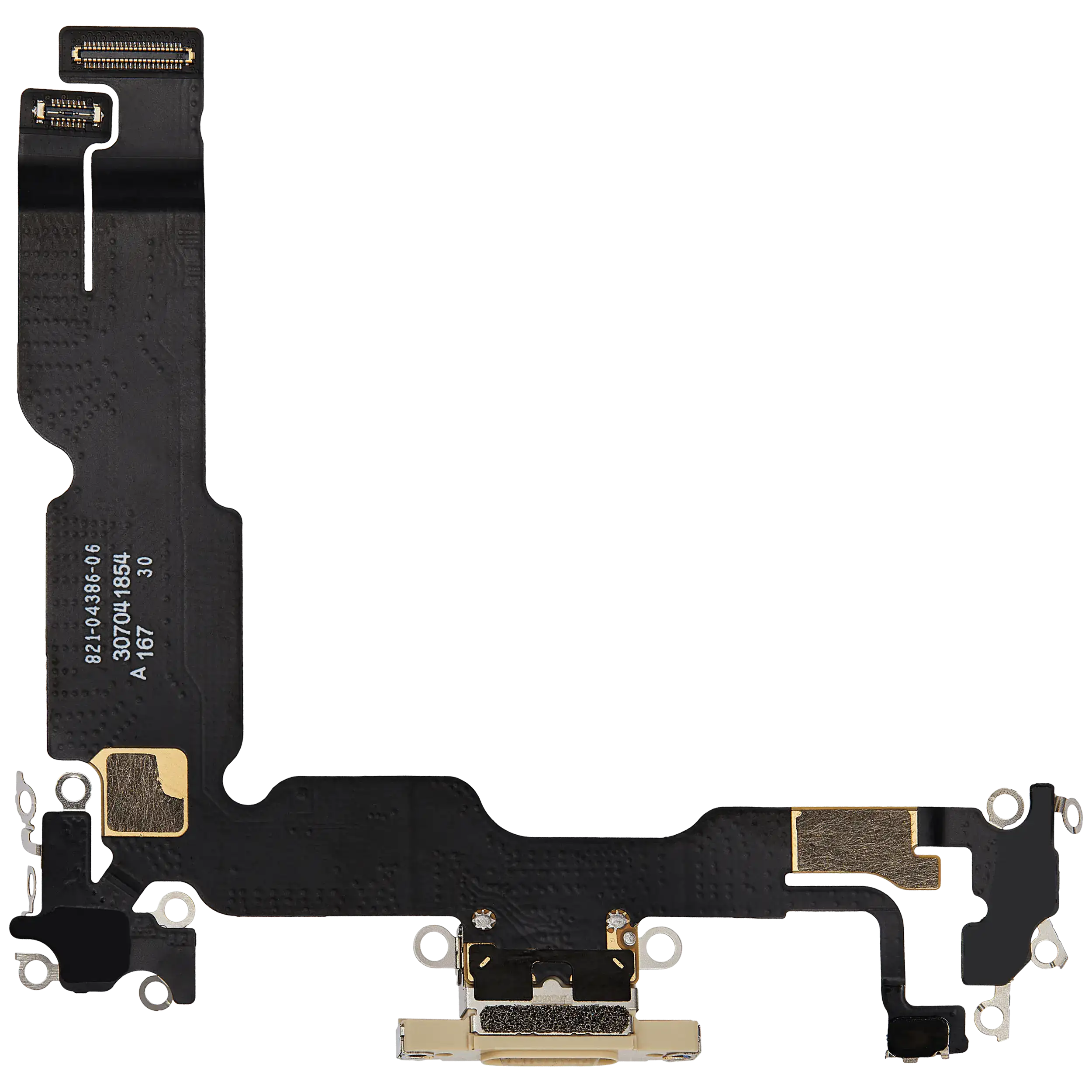 Ladebuchse Flex Cable für iPhone 15 Plus (gebrauchter OEM-Ausbau) (Gelb)