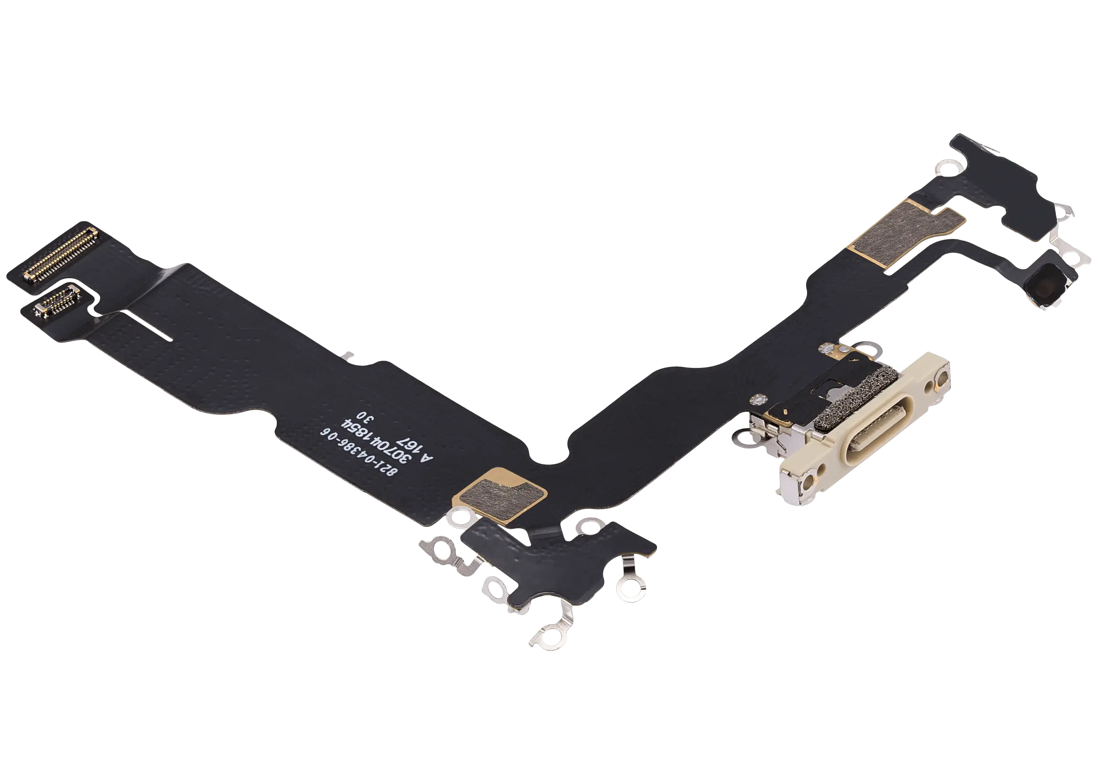 Ladebuchse Flex Cable für iPhone 15 Plus (gebrauchter OEM-Ausbau) (Gelb)