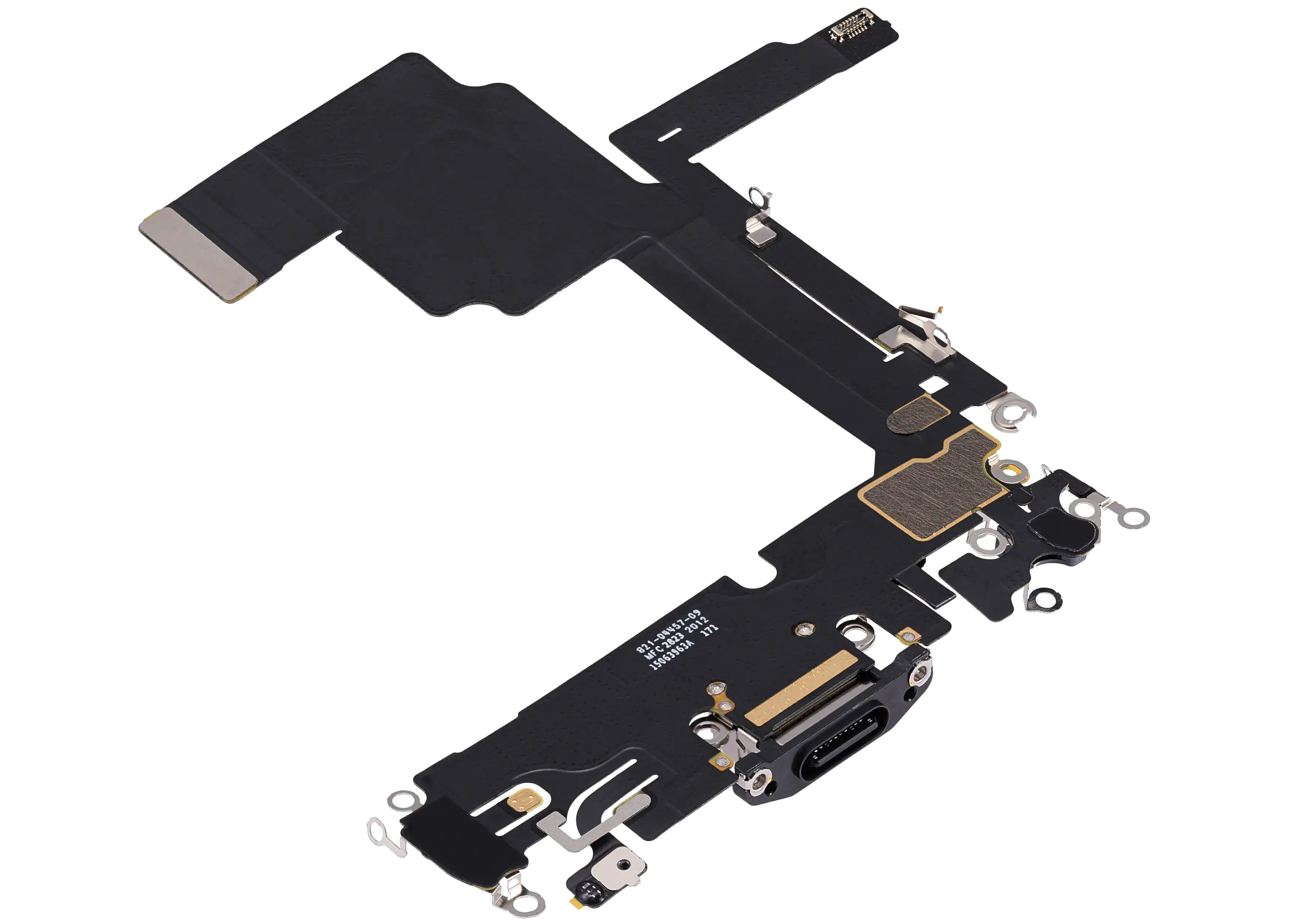 Ladebuchse Flex Cable für iPhone 15 Pro (gebrauchter OEM-Ausbau) (Schwarz Titanium)