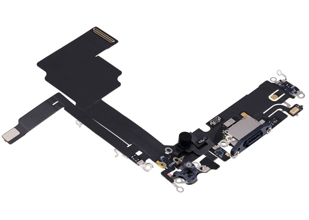Ladebuchse Flex Cable für iPhone 15 Pro (gebrauchter OEM-Ausbau) (Blau Titanium)