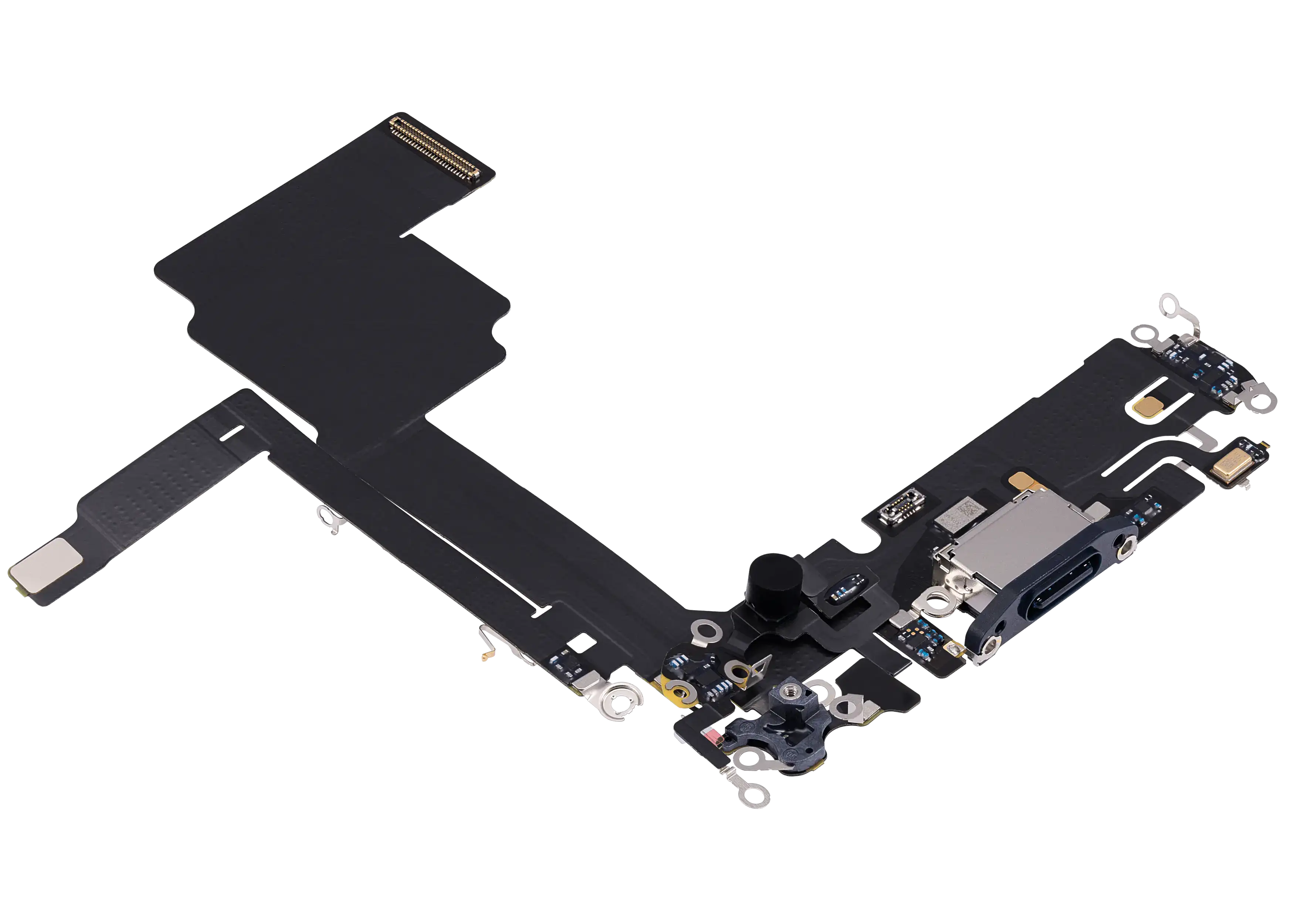 Ladebuchse Flex Cable für iPhone 15 Pro (gebrauchter OEM-Ausbau) (Blau Titanium)