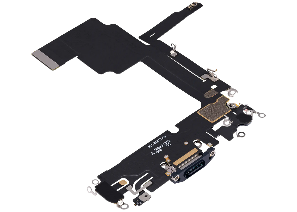 Ladebuchse Flex Cable für iPhone 15 Pro (gebrauchter OEM-Ausbau) (Blau Titanium)