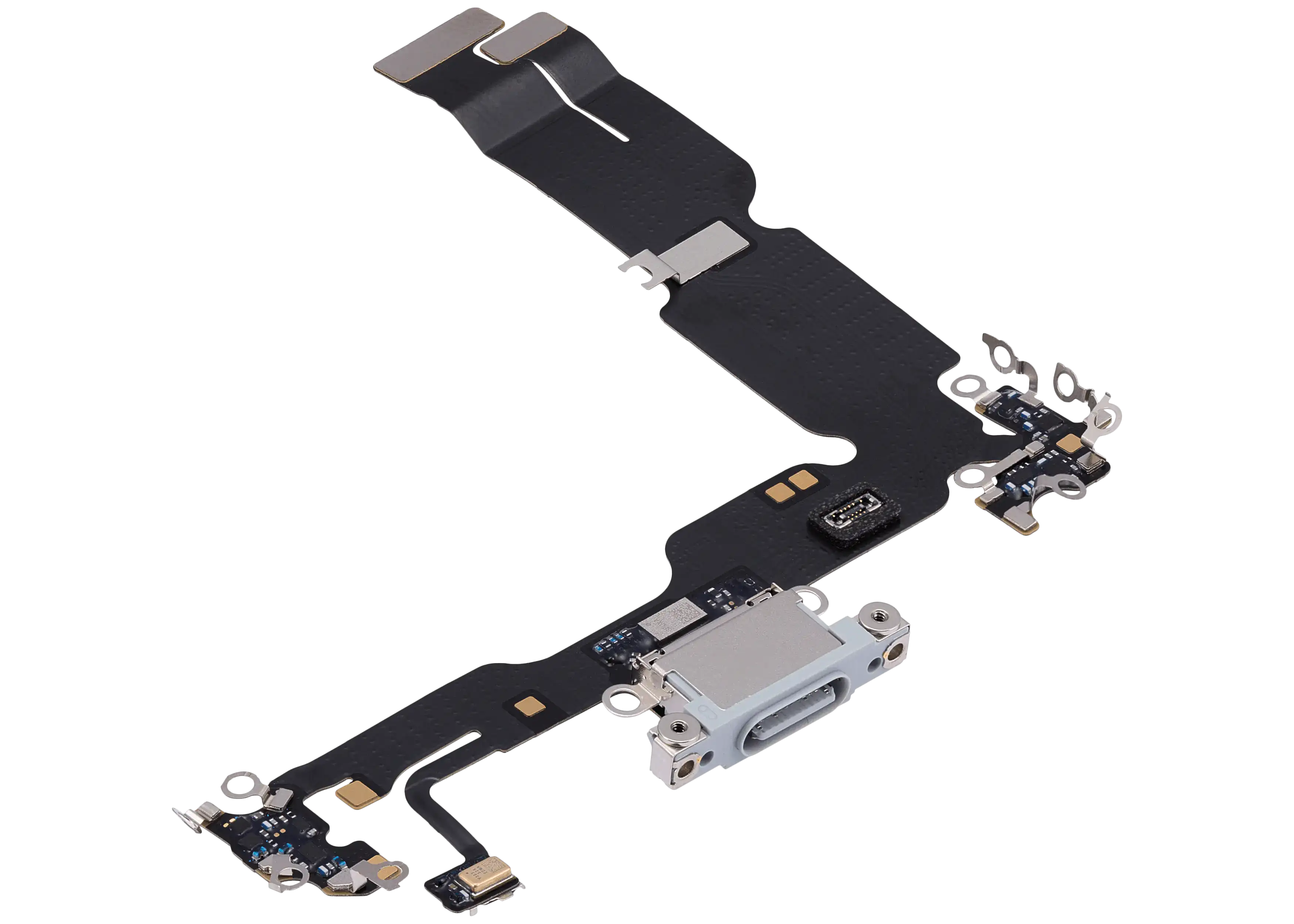 Ladebuchse Flex Cable für iPhone 15 Plus (gebrauchter OEM-Ausbau) (Blau)