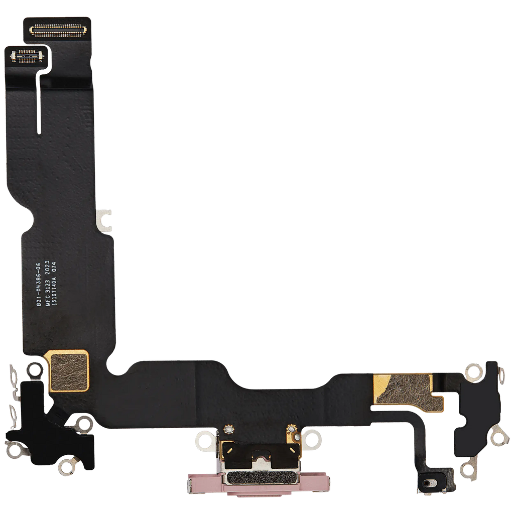 Ladebuchse Flex Cable für iPhone 15 Plus (gebrauchter OEM-Ausbau) (Pink)