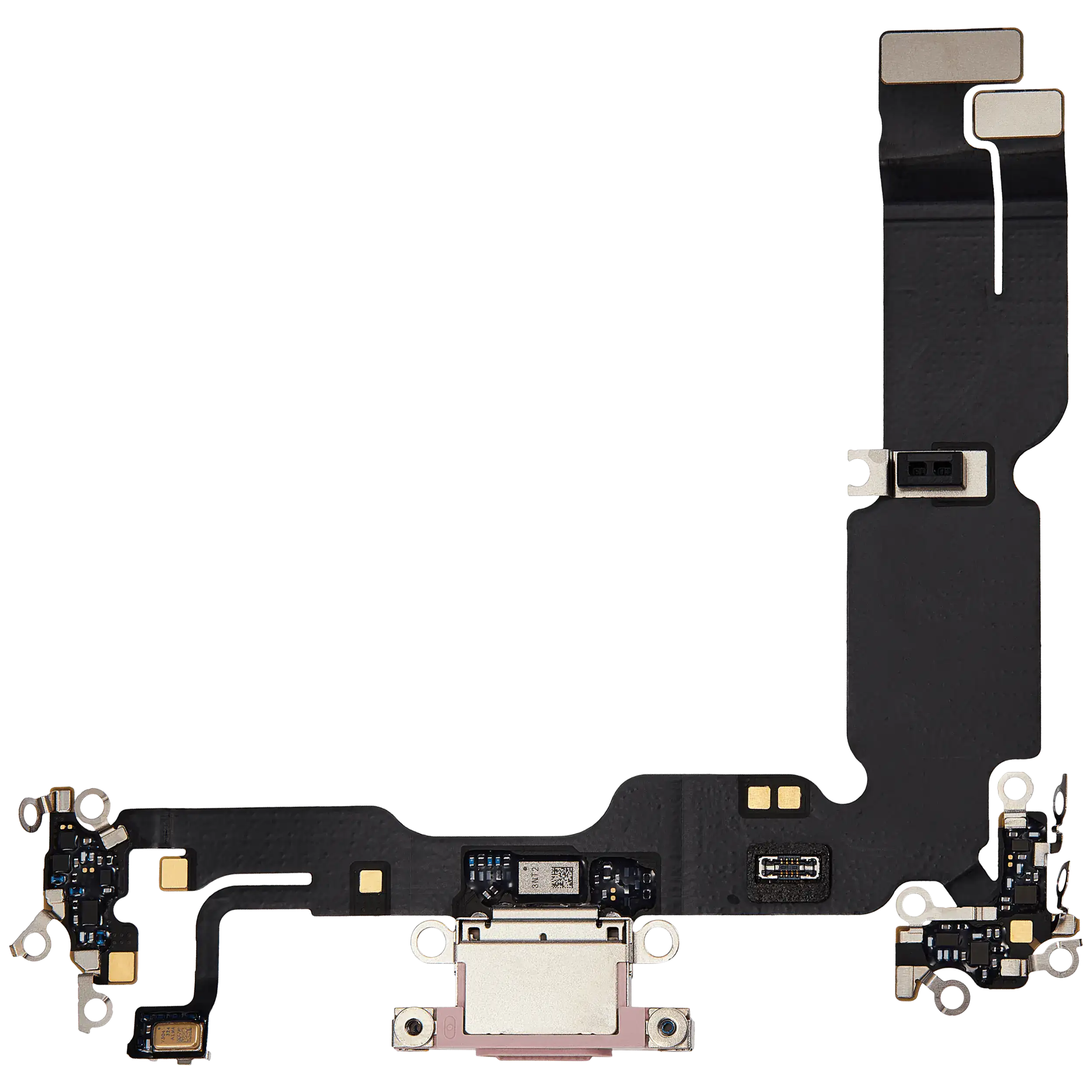 Ladebuchse Flex Cable für iPhone 15 Plus (gebrauchter OEM-Ausbau) (Pink)